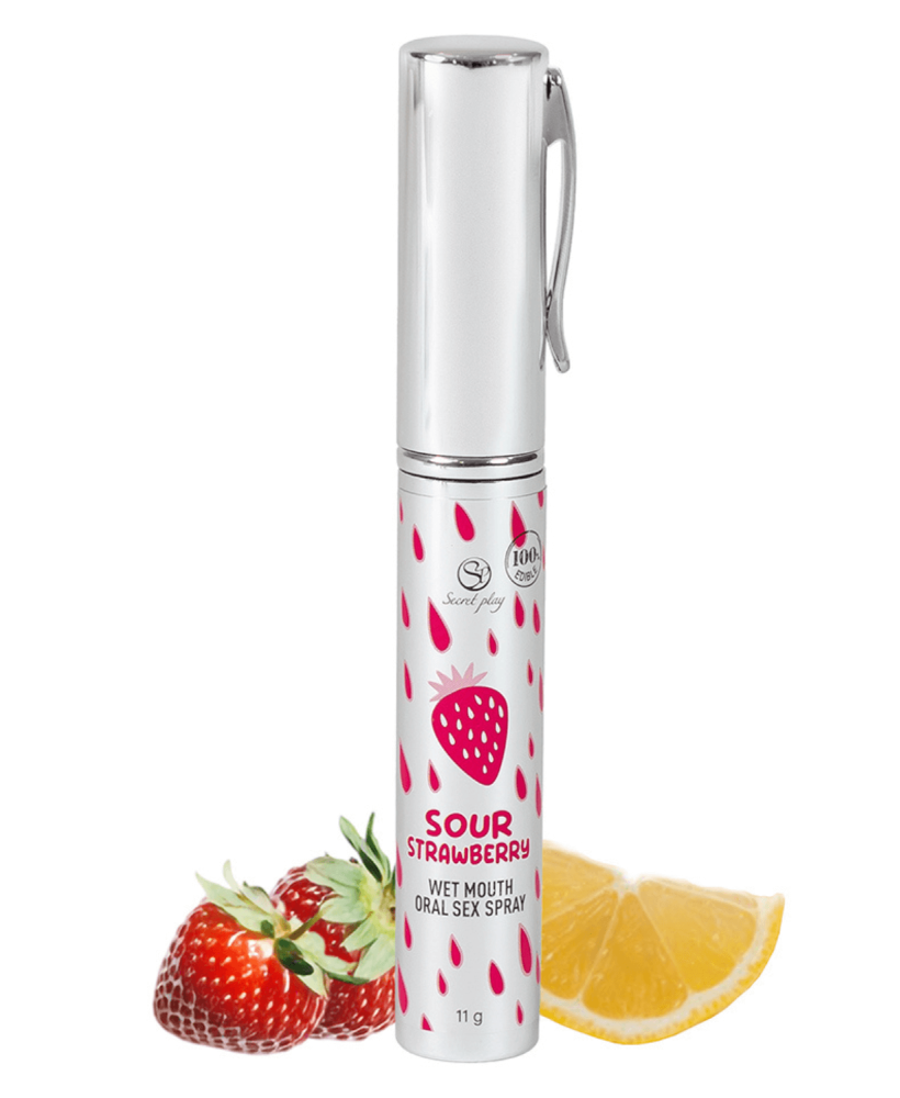Spray Sexe Oral Fraise Acidulée Bouche Humide 11gr Secret Play